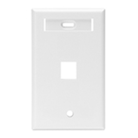 LEVITON Number of Gangs: 1 High-Impact Plastic, White 42080-1WS